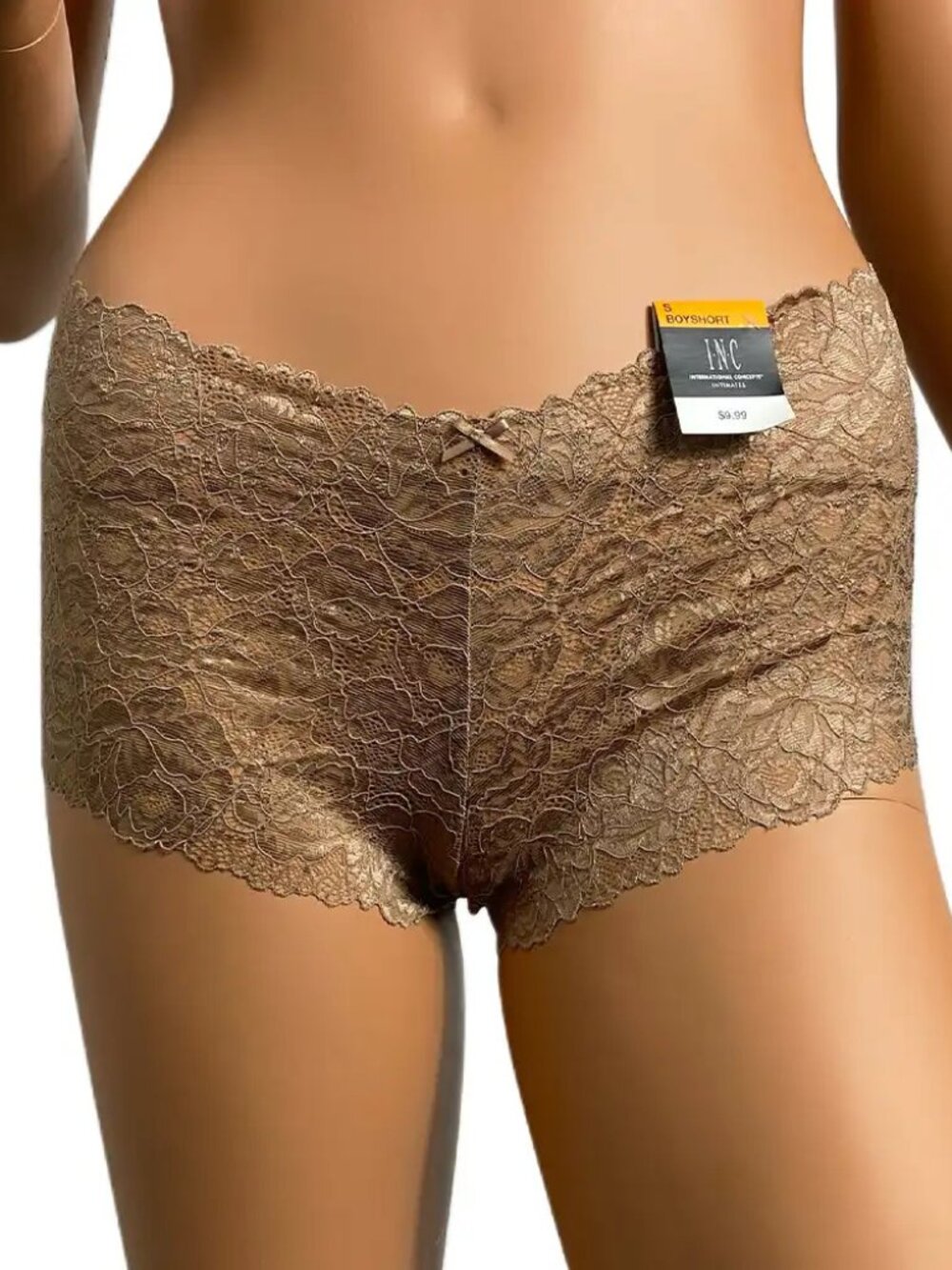 INC Intimates Small Taupe Boy Short